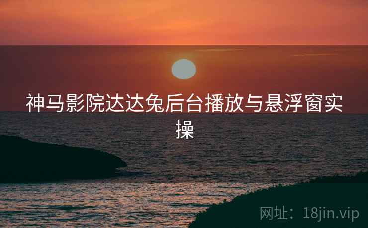 神马影院达达兔后台播放与悬浮窗实操  第2张