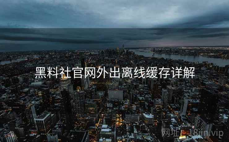 黑料社官网外出离线缓存详解  第1张