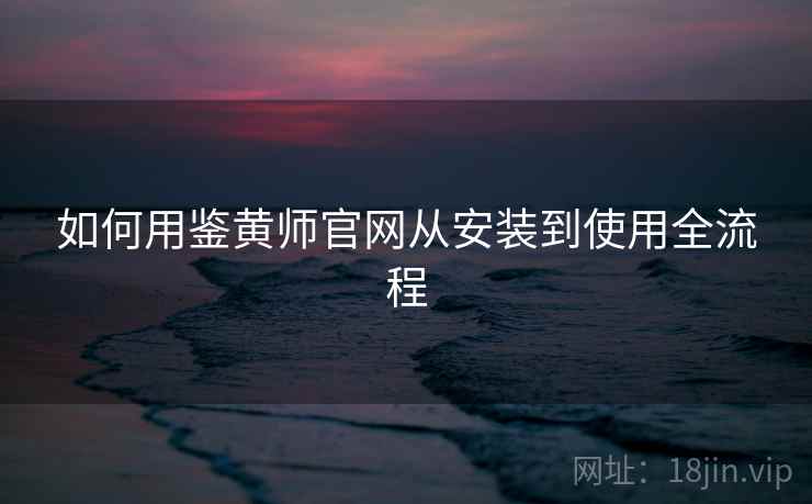 如何用鉴黄师官网从安装到使用全流程  第1张
