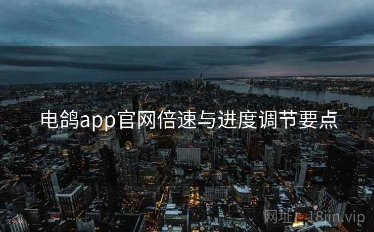 电鸽app官网倍速与进度调节要点  第2张
