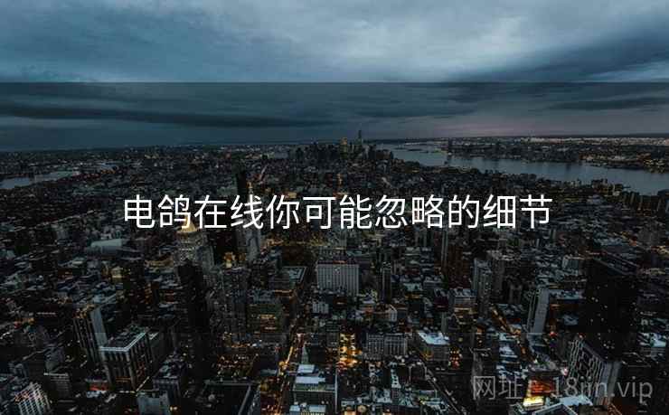 电鸽在线你可能忽略的细节  第2张