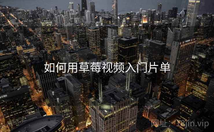 如何用草莓视频入门片单  第2张