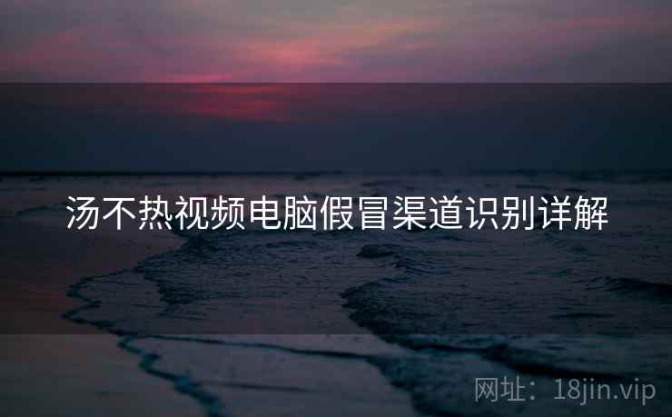 汤不热视频电脑假冒渠道识别详解  第1张