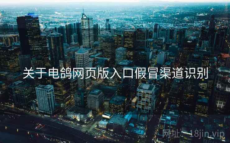 关于电鸽网页版入口假冒渠道识别  第2张