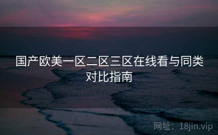 国产欧美一区二区三区在线看与同类对比指南  第2张